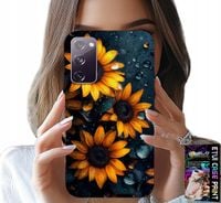 ETUI DO SAMSUNG GALAXY S20 FE - SŁONECZNIKI, SŁONECZNIK, KWIECISTE WZORY