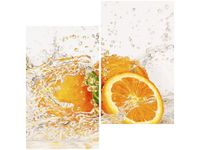 OBRAZ DRUK POMARAŃCZA WODZIE