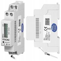 Licznik Energii 1 FAZ Jednofazowy Podlicznik Prądu Wskaźnik Zużycia 40A DIN