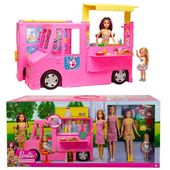 Barbie food truck + rodzina lalek GWJ58