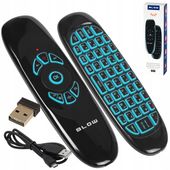 KLAWIATURA PILOT MEMBRANOWA 3W1 SMART TV PC AIR MOUSE MYSZKA NA RUCH