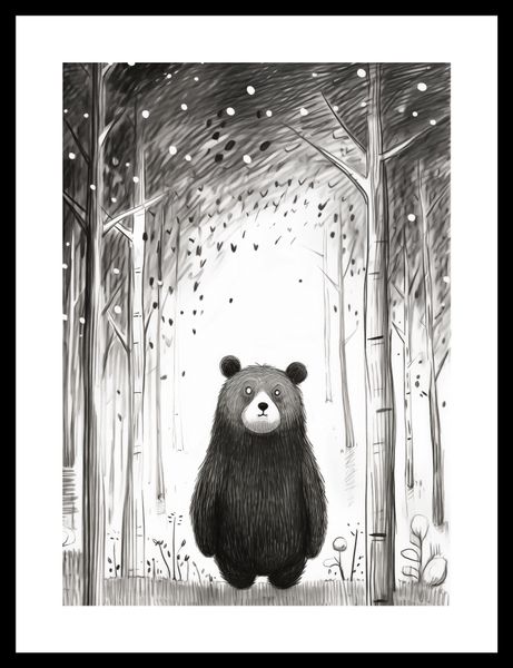 Plakat 25x35cm Ciekawski Miś zdjęcie 3