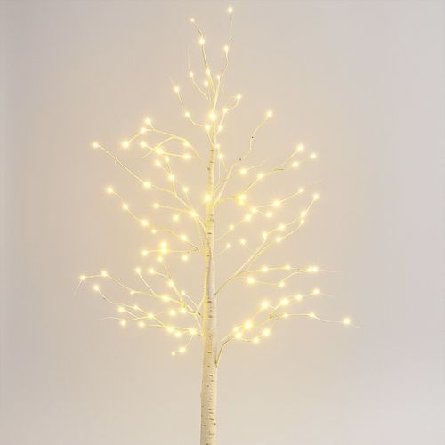 Drzewko świecące świąteczne brzoza ozdoba dekoracja biała diody led 60cm na Arena.pl