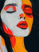 Plakat 60x80cm Rozlane Zamyślenie
