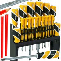 ZESTAW WKRĘTAKÓW ŚRUBOKRĘTÓW WKRĘTAKI ŚRUBOKRĘTY PŁASKIE KRZYŻAKOWE MOCNE!!