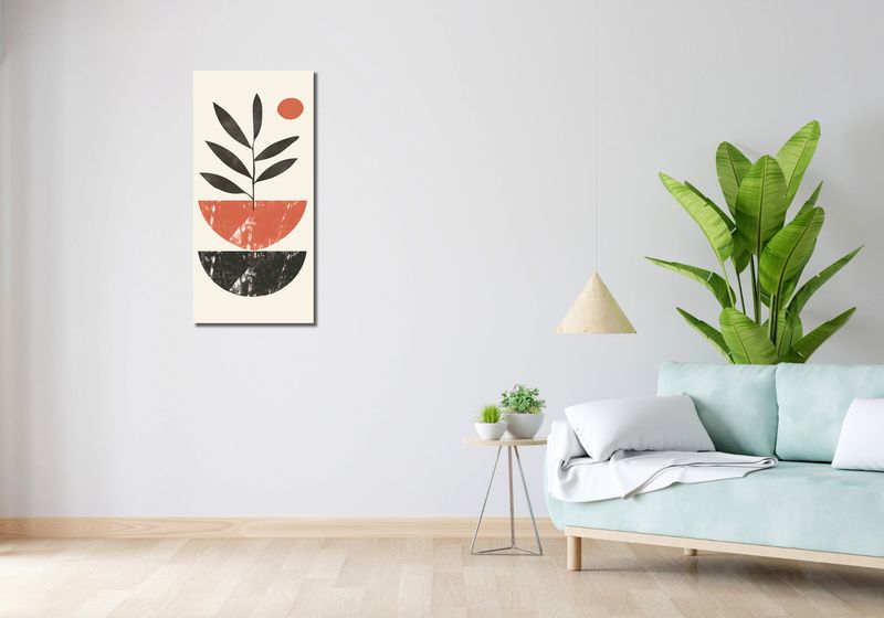Obraz 40x90cm Roślinna Sztuka zdjęcie 2