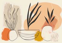 Plakat 84,1x59,4cm Szkice Botaniczne