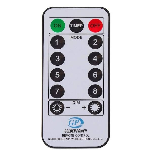 Lampki choinkowe 120 Led biały zimny z programatorem i pilotem na baterie zdjęcie 4