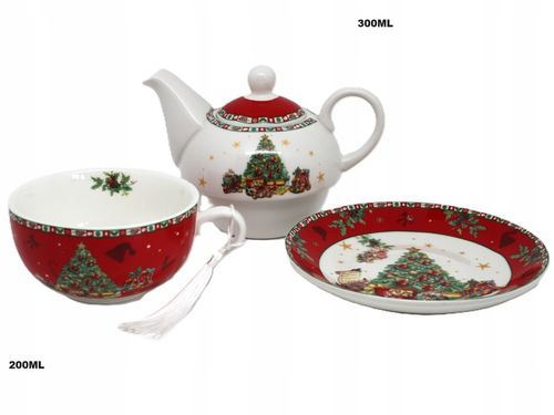 ŚWIĄTECZNY DZBANEK Z FILIŻANKĄ TEA FOR ONE na Arena.pl