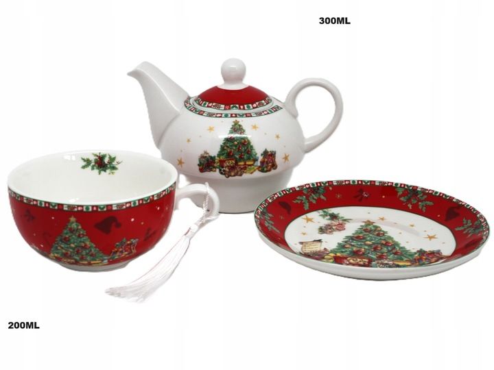 ŚWIĄTECZNY DZBANEK Z FILIŻANKĄ TEA FOR ONE zdjęcie 6