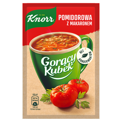 Knorr Gorący Kubek Pomidorowa z makaronem 19 g na Arena.pl