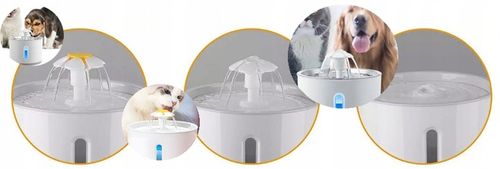 FONTANNA POIDEŁKO POIDŁO AUTOMATYCZNE MISKA WODNA ZWIERZĄT PSA KOTA 2.4L na Arena.pl