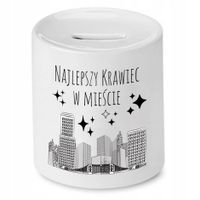 Skarbonka Dla Krawcowej Krawca Najlepszy W Mieście Z Nadrukiem Ze Zdjęciem