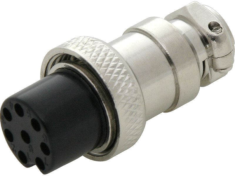 Wtyk CB mikrofonowy 8PIN na kabel zdjęcie 1