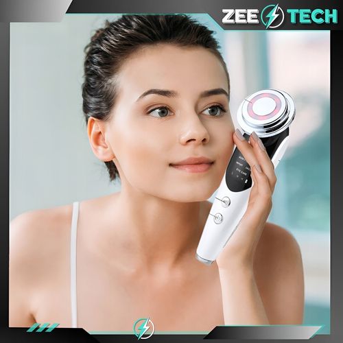 MEZOTERAPIA BEZIGŁOWA 7w1 MASAŻER DO TWARZY ELEKTRYCZNY EMS LIFTING LED na Arena.pl