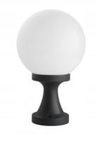 Lampa stojąca ogrodowa kula szklana 20 cm biała lub dymiona 36 cm SU-MA