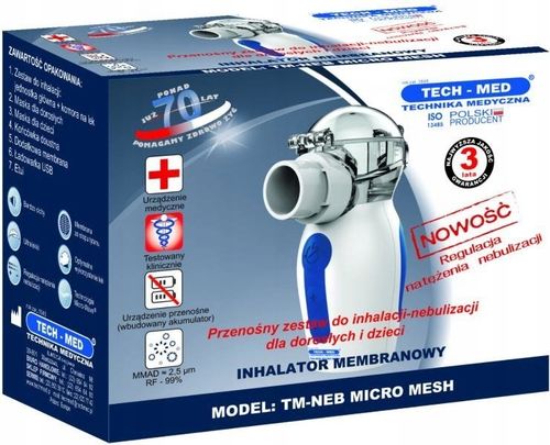 INHALATOR MEMBRANOWY TECH-MED TM-NEB MICRO MESH na Arena.pl