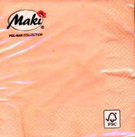 SERWETKI UNICOLOR ŁOSOSIOWY 33X33 CM 20SZT POL-MAK