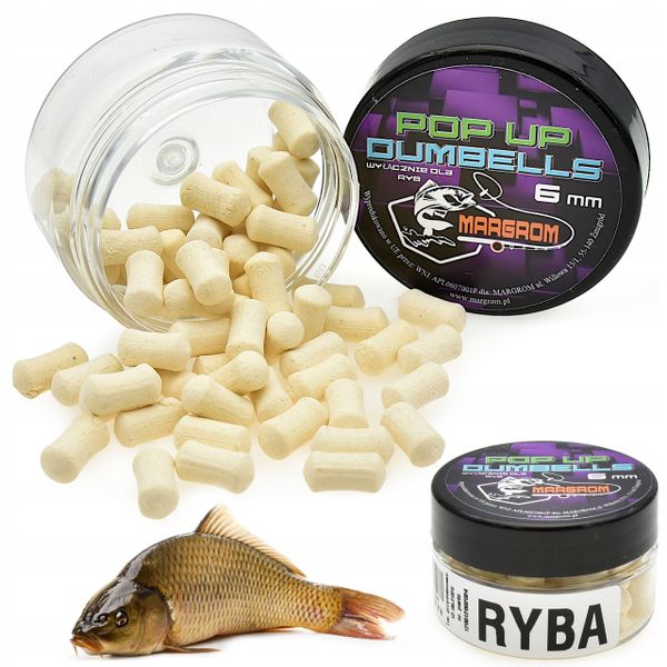 Dumbells POP UP 6 mm Margrom RYBA przynęta Method Feeder zdjęcie 1