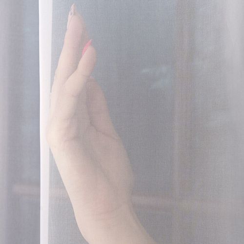 FIRANA GOTOWA BIAŁA WOAL Z LAMÓWKA NA TAŚMIE DO SALONU SYPIALNI 400x250 cm na Arena.pl