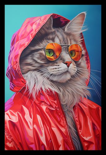 Plakat 20x30cm Kot w Stylu na Arena.pl