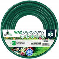 WĄŻ OGRODOWY 3-WARSTWOWY DO PODLEWANIA 30m GUMOWY 1/2" ANTI ALG MOCNY 30BAR