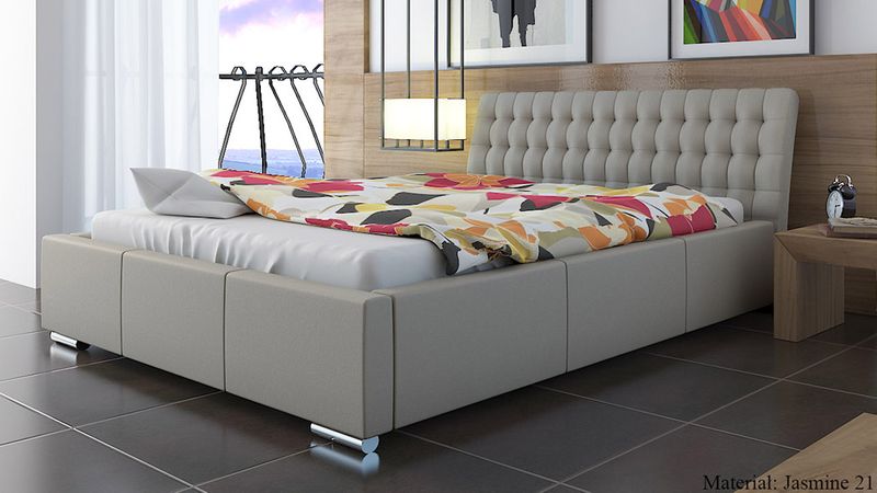 FUNKCJONALNE ŁÓŻKO TAPICEROWANE Z POJEMNIKIEM 160x200 zdjęcie 11