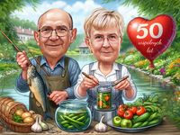 Karykatura A3 ze zdjęcia prezent rocznica urodziny 18natka ramka GRATIS