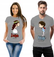 Koszulki z nadrukiem dla Par Prezent Mąż Żona