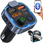 TRANSMITER BLUETOOTH AUDIO FM MP3 BT SZYBKA ŁADOWARKA 3X USB QC 3.0 LED