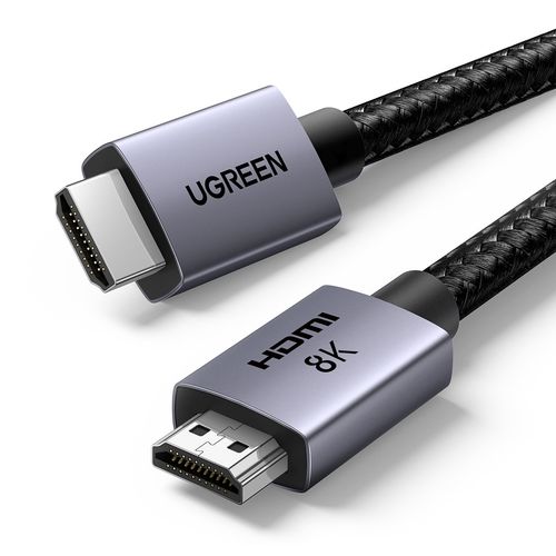 Kabel przewód HDMI 2.1 8K certyfikowany VRR QMS QFT ALLM 3m - szary na Arena.pl
