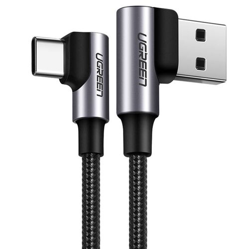 kabel usb-c do usb-a 2.0 kątowy ugreen us176, 3a, 3m (czarny) na Arena.pl