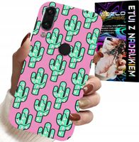 ETUI DO HUAWEI Y7 2019 - KAKTUSY, KAKTUS NA RÓŻOWYM TLE + FOLIA