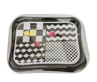 KX6473_1 Mata wodna nadmuchiwana czarno-biala wzo