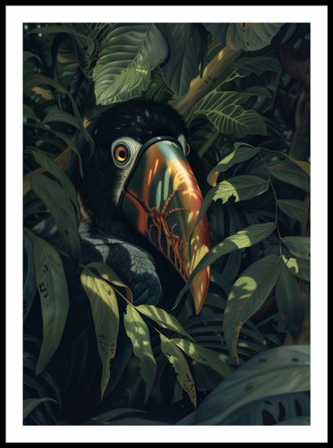 Plakat 50x70cm Skryty Tukan na Arena.pl