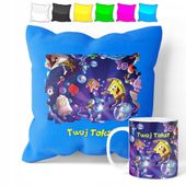 ZESTAW: KUBEK + POSZEWKA - SPONGEBOB - PREZENT WIELE WZORÓW + IMIĘ