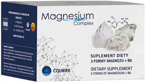 ____Magnesium Complex ____ Colway suplement diety magnez + B6 60 kapsułek na Arena.pl