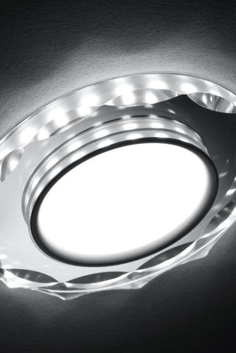 SSP-25 CH/TR+WH 8W LED 230V ring LED biały opr. strop. stała okrągła szlif na Arena.pl