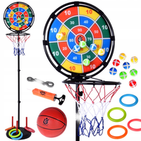 Zestaw sportowy 3w1 Rzucaj! Stojak do koszykówki + akcesoria 5905258538747