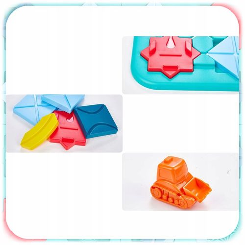 GRA LOGICZNA DLA DZIECI Układanka Labirynt Budowanie Drogi Klocki PREZENT na Arena.pl