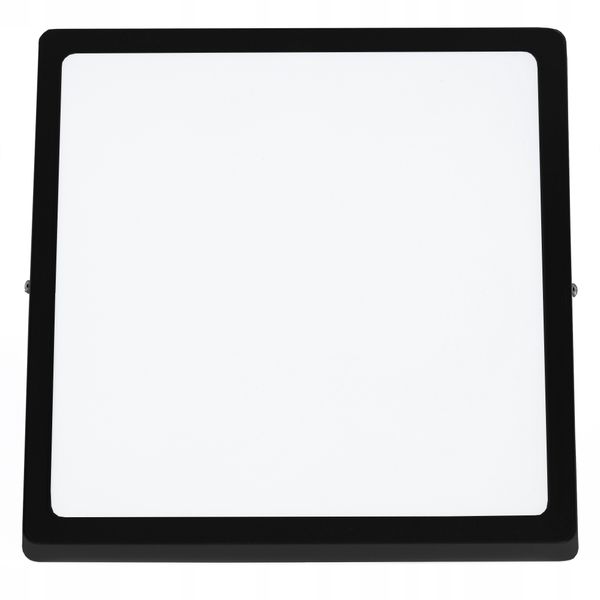 Plafon kwadratowy Interlook 28 x 2,7 cm czarny zdjęcie 3