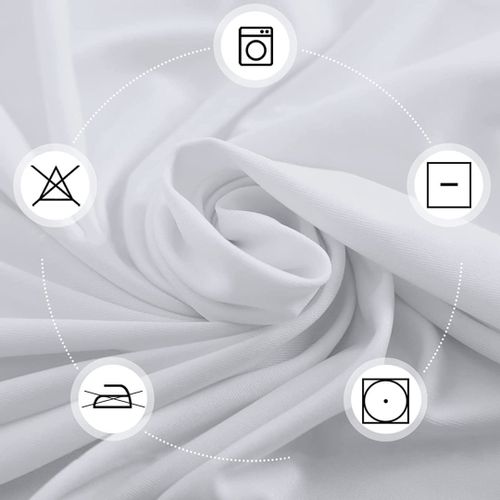 Pokrowiec na stolik koktajlowy BIAŁY 80 cm na Arena.pl