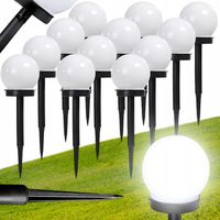 LAMPA SOLARNA KULA LAMPKI SOLARNE DO OGRODU OGRODOWE KULE WBIJANE LED 12szt