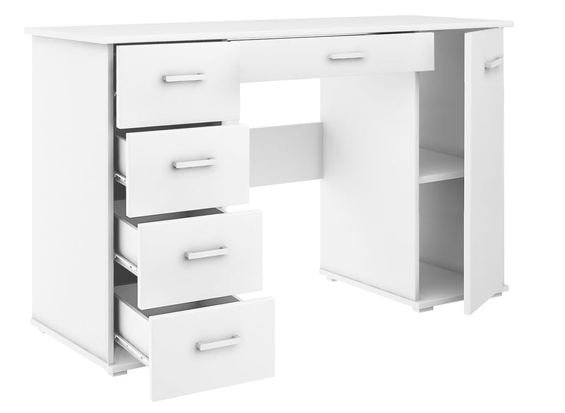 biurko ABS B2 białe z szufladami praktyczne szkolne dla dziecka na Arena.pl