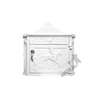 SKRZYNKA NA LISTY WISZĄCA ŻELIWNA BIAŁA