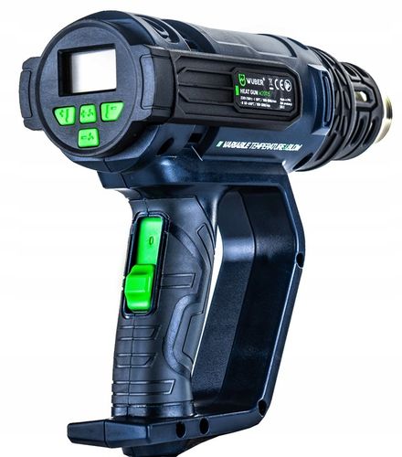 OPALARKA ELEKTRYCZNA 2 BIEGI REGULACJA LCD MOCNA 2200W + 5 DYSZ + SZPACHLA na Arena.pl