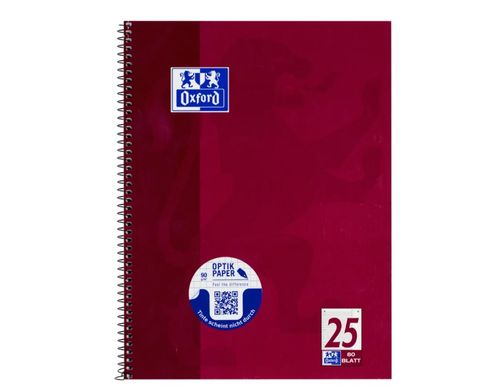 KOŁOZESZYT A4/80K  OXF SCHOOL BORDOWY 100050355 na Arena.pl