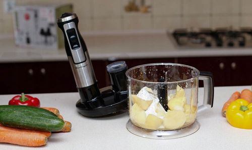 Blender ręczny robot kuchenny 1400W metalowy mikser, trzepaczki na Arena.pl