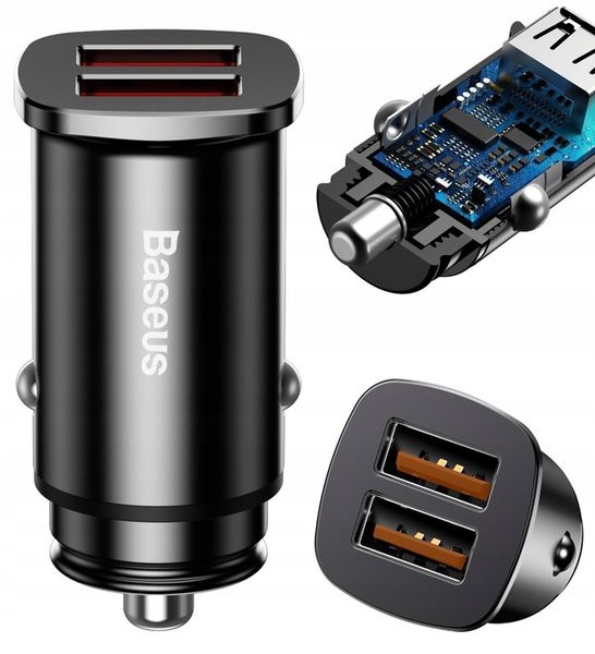 Baseus ładowarka samochodowa 2xUSB QC 3.0 Moc 30W zdjęcie 1