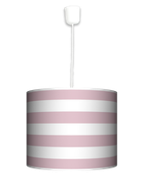 Lampa wisząca duża - Różowe pasy